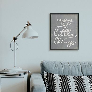 Stupell Home Decor Enjoy The Little Things Black Framed Wall Art