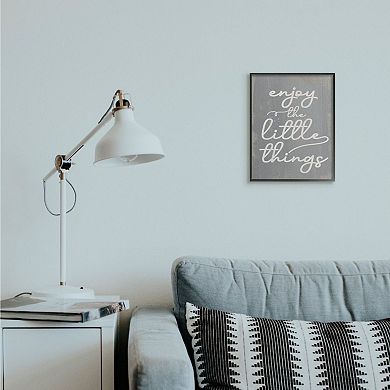 Stupell Home Decor Enjoy The Little Things Black Framed Wall Art