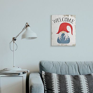 Stupell Home Decor Welcome Gnome Canvas Wall Art
