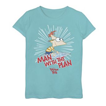 Disney's Phineas & Ferb Girls 7-16 The Plan Man Graphic Graphic Tee