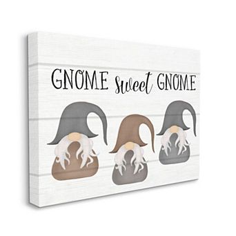Stupell Home Decor Gnome Sweet Gnome Canvas Wall Art