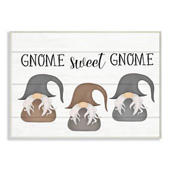 Stupell Home Decor Gnome Sweet Gnome Plaque Wall Art