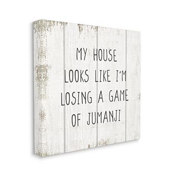 Stupell Home Decor Losing Jumanji Canvas Wall Art