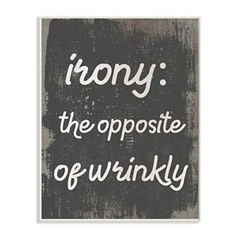 Stupell Home Decor Irony Definition Plaque Wall Art