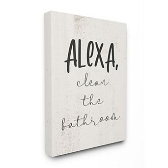 Stupell Home Decor Modern Day Clean the Bathroom Sign