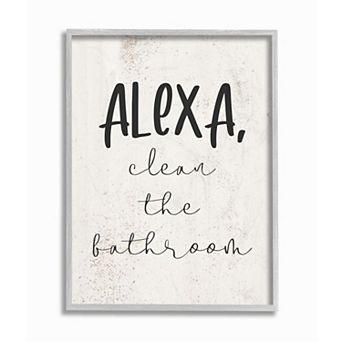 Stupell Home Decor Modern Day Clean the Bathroom Sign