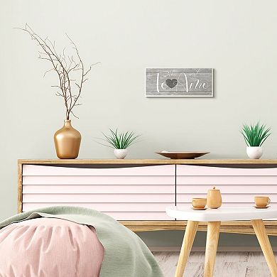 Stupell Home Decor Te Amo Romantic Grey Sign Plaque Wall Art