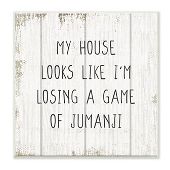 Stupell Home Decor My House Looks Like Losing a Game Plaque Wall Art