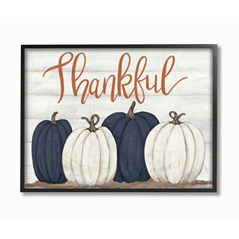 Stupell Home Decor Autumn Farm Pumpkin Harvest Framed Wall Art