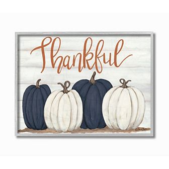 Stupell Home Decor Autumn Farm Pumpkin Harvest Framed Wall Art