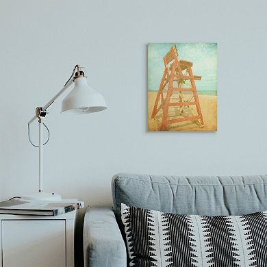 Stupell Home Decor Red Lifeguard Chair Canvas Wall Art