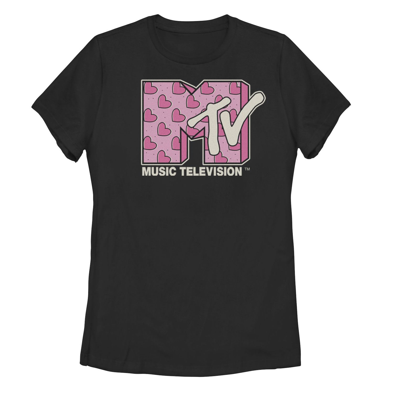 Image for Licensed Character Juniors' MTV Music Television Heart Doodle Logo Fill Tee at Kohl's.