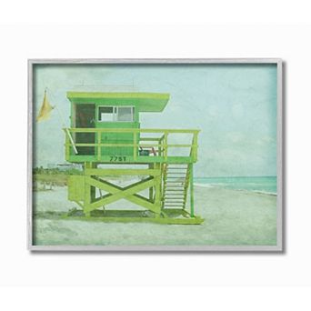 Stupell Home Decor Lifeguard Stand Framed Wall Art
