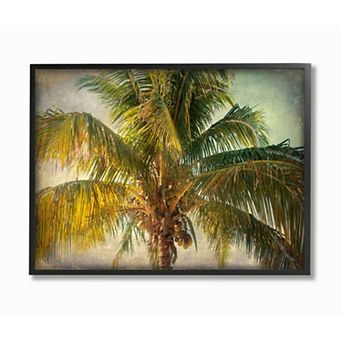 Stupell Home Decor Tropical Summer Palm Tree Framed Wall Art