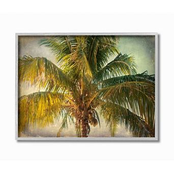 Stupell Home Decor Tropical Summer Palm Tree Framed Wall Art