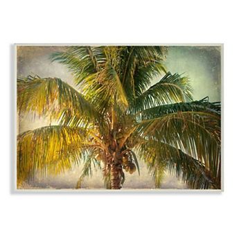 Stupell Home Decor Tropical Summer Palm Tree Plaque Wall Art