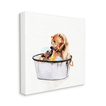 Stupell Home Decor Mother Bear and Cub Canvas Wall Art