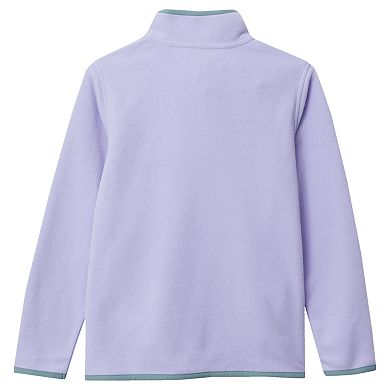 Lands' End Kids 4-20 Fleece Snap Neck Pullover