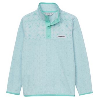 Lands' End Kids 2-20 Fleece Snap Neck Pullover