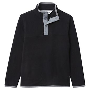 Lands' End Kids 2-20 Fleece Snap Neck Pullover