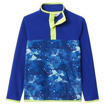 Lands' End Kids 2-20 Fleece Snap Neck Pullover