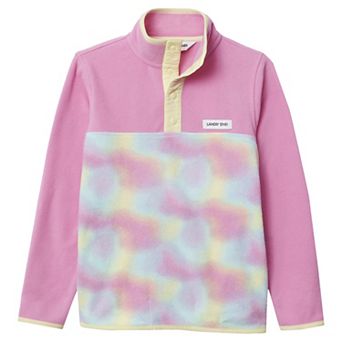 Lands' End Kids 2-20 Fleece Snap Neck Pullover