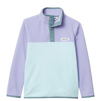 Lands' End Kids 2-20 Fleece Snap Neck Pullover