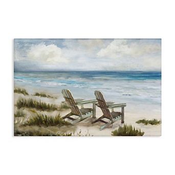 Stupell Home Decor Chairs at Shore Line Canvas Wall Art
