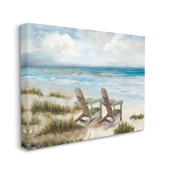 Stupell Home Decor Chairs at Shore Line Canvas Wall Art