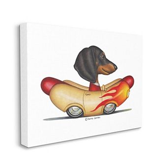 Stupell Home Decor Dachshund in Weenie Mobile Canvas Wall Art
