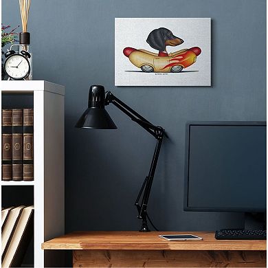 Stupell Home Decor Dachshund in Weenie Mobile Canvas Wall Art