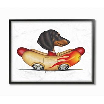 Stupell Home Decor Dachshund in Weenie Mobile Framed Wall Art
