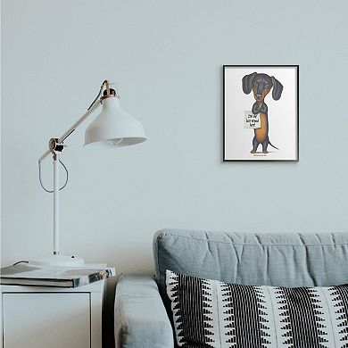 Stupell Home Decor Dachshund 'I'm The Boss' Framed Wall Art