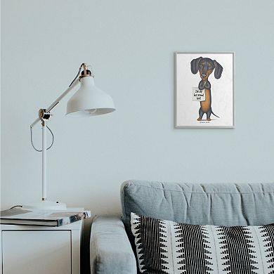 Stupell Home Decor Dachshund 'I'm The Boss' Framed Wall Art