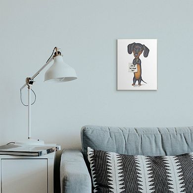 Stupell Home Decor Dachshund 'I'm The Boss' Plaque Wall Art