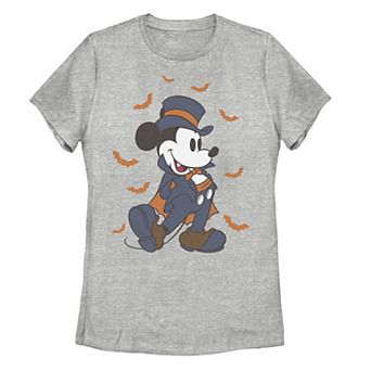 Disney's Mickey Mouse & Friends Juniors' Halloween Mickey Vampire Graphic Tee