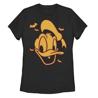 Disney's Mickey Mouse & Friends Juniors' Halloween Donald Carving Graphic Tee