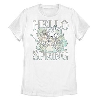 Disney's Alice in Wonderland Juniors' Hello Spring Graphic Tee