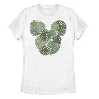 Disney's Mickey Mouse & Friends Juniors' Monstera Plant Fill Graphic Tee