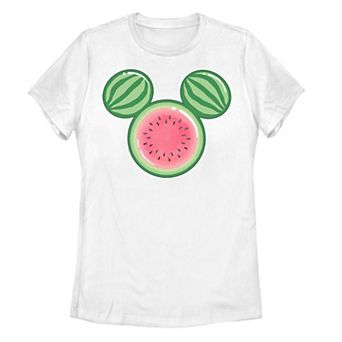 Disney's Mickey Mouse & Friends Juniors' Watermelon Ears Graphic Tee
