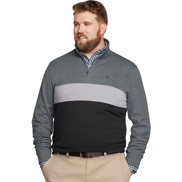 Izod men's advantage performance quarter zip fleece best sale pullover