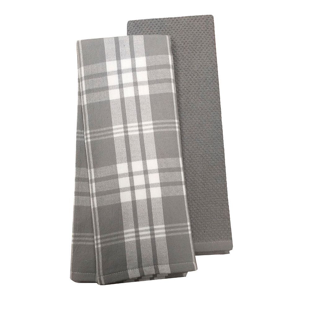 Food Network™ Plaid Dual-Purpose Kitchen Towel 2-pk.