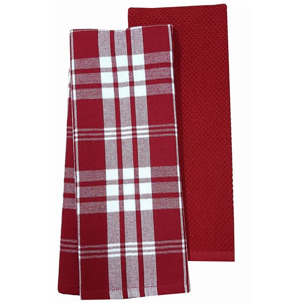 Food Network™ Plaid Dual-Purpose Kitchen Towel 2-pk.