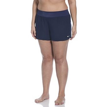 Plus Size Nike Solid Boardshort Swim Bottoms