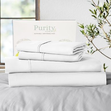 Purity Home 400 Thread Count Ultimate Percale Deep Pocket Sheet Set or Pillowcases