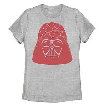 Juniors' Star Wars Valentine's Day Darth Vader Heart Fill Tee