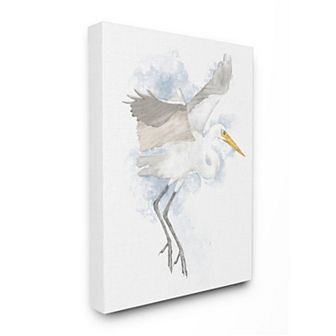 Stupell Home Decor White Stork Open Wings Canvas Wall Art