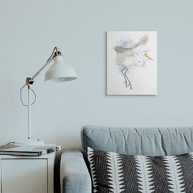 Stupell Home Decor White Stork Open Wings Canvas Wall Art