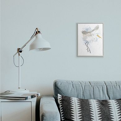 Stupell Home Decor White Stork Open Wings Framed Wall Art