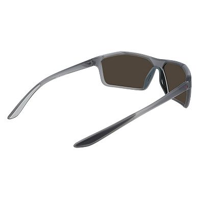 Men's Nike Windstorm 63mm Mirrored Wrap Sunglasses